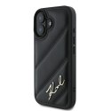 Karl Lagerfeld KLHCP16MPQDSMGK iPhone 16 Plus 6.7" czarny/black hardcase Quilted Signature