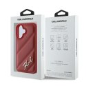 Karl Lagerfeld KLHCP16SPQDSMGR iPhone 16 6.1" czerwony/red hardcase Quilted Signature