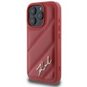 Karl Lagerfeld KLHCP16LPQDSMGR iPhone 16 Pro 6.3" czerwony/red hardcase Quilted Signature