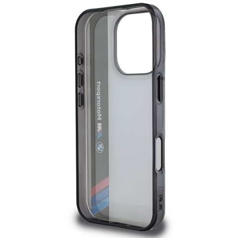 BMW BMHCP16L23HTFEG iPhone 16 Pro 6.3" szary/grey hardcase Motosport IML Vertical Stripe