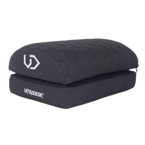 Podstawa ergonomiczna pod nogi, FRONTSTEP regulowana wysokość, czarny, pianka z efektem pamięci, ULTRADESK