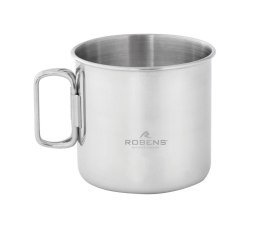 Kubek turystyczny Robens Pike Steel Mug srebrny