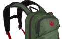 Plecak rowerowy Kohla Challenger 16 l zielony (bronze green/flame scarlet/caviar)