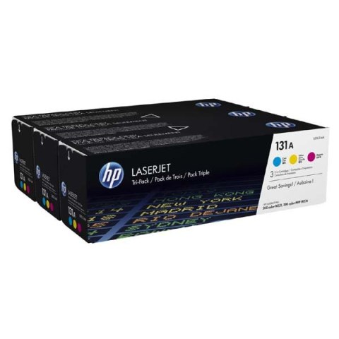 HP oryginalny toner U0SL1AM, CMY, 5400 (3x1800)s, HP 131A CMY, HP LaserJet Pro M276, M251, 3szt, O