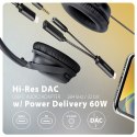 ADA-HCPD Zewnętrzna karta dźwiękowa USB-C 32bit DAC 3.5mm (F) złącze, 384kHz + PD 60W