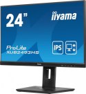 Monitor ProLite 23.8 cala XUB2493HS-B6 A, IPS, HDMI, DP, 2x2W, HAS, 300cd/m2, obrót stopy 120 stopni