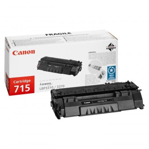 Canon oryginalny toner CRG715, black, 3000s, 1975B002, Canon LBP-3310, 3370, O