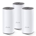 TP-LINK Wifi Mesh kit Deco E4(3-pack) 2.4GHz i 5GHz, access point, 1200Mbps, zintegrowana bateria anténa, 802.11ac, 3Pack, ISP, 