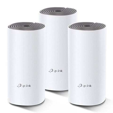 TP-LINK Wifi Mesh kit Deco E4(3-pack) 2.4GHz i 5GHz, access point, 1200Mbps, zintegrowana bateria anténa, 802.11ac, 3Pack, ISP, 