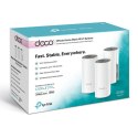 TP-LINK Wifi Mesh kit Deco E4(3-pack) 2.4GHz i 5GHz, access point, 1200Mbps, zintegrowana bateria anténa, 802.11ac, 3Pack, ISP, 