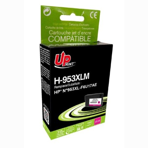 UPrint kompatybilny ink / tusz F6U17AE, z F6U17AE, HP 953XL, magenta, 1800s, 25ml, H-953XLM, high capacity, dla HP OfficeJet Pro