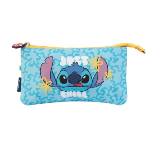 Disney Stitch Tropical - Piórnik 3-komorowy