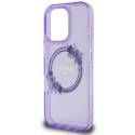 Guess GUHMP16LHFWFCU iPhone 16 Pro 6.3" fioletowy/purple hardcase IML Flowers Wreath MagSafe