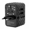 Adapter podróżny UTA-05 32120 ładowarka GaN 65W 180 krajów, 2x USB-C, 2x USB-A, PD 65W, QC 4+