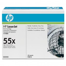 HP oryginalny toner CE255X, black, 12500s, HP 55X, HP LaserJet P3015, LaserJet Pro 500 MFP M521dn, O