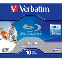 Verbatim BD-R, Dual Layer Printable, 50GB, jewel box, 43736, 6x, cena za 1 sztukę