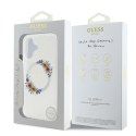 Guess GUHMP16SHFWFCT iPhone 16 6.1" przeźroczysty/transparent hardcase IML Flowers Wreath MagSafe