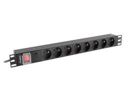 Listwa zasilająca LANBERG PDU-08E-0200-BK