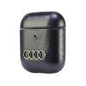 Audi Leather Big Logo AirPods 1/2 cover czarny/black AU-AP-GT/D3-BK