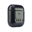 Audi Leather Big Logo AirPods 1/2 cover czarny/black AU-AP-GT/D3-BK
