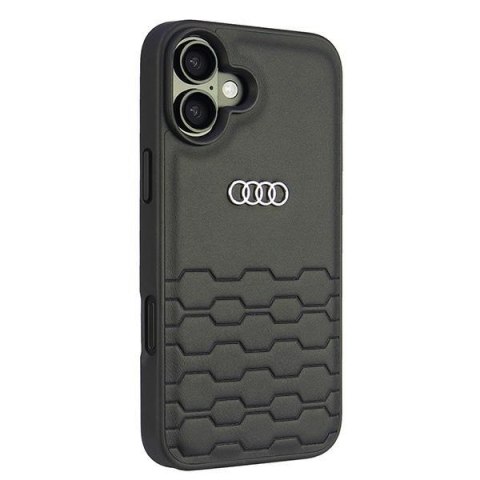 Audi Synthetic Leather iPhone 16 Plus 6.7" czarny/black hardcase AU-TPUPCIP16M-GT/D2-BK