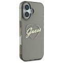 Guess GUHCP16MHCHGSPK iPhone 16 Plus 6.7" czarny/black hardcase IML Heart