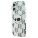 Karl Lagerfeld KLHCP16SHKLPKHT iPhone 16 6.1" przezroczysty/transparent hardcase IML Karl Head Electroplated