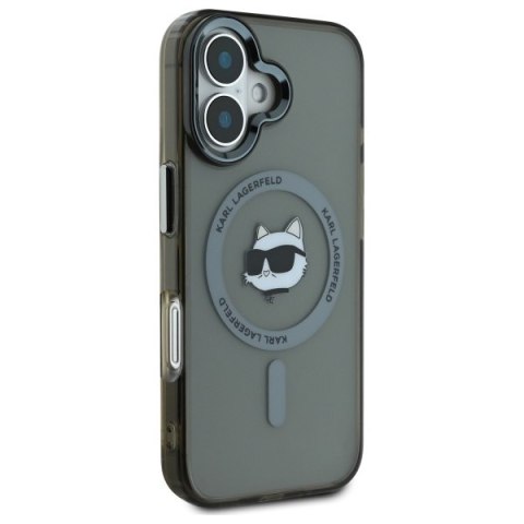 Karl Lagerfeld KLHMP16MHLSCHK iPhone 16 Plus 6.7" czarny/black hardcase IML Metal Choupette Head MagSafe