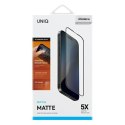 UNIQ Optix Matte iPhone 16 6.1" matowe szkło hartowane z aplikatorem