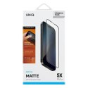 UNIQ Optix Matte iPhone 16 Plus 6.7" matowe szkło hartowane z aplikatorem