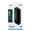 UNIQ Optix Privacy iPhone 16 Pro 6.3" prywatyzujące szkło hartowane z aplikatorem