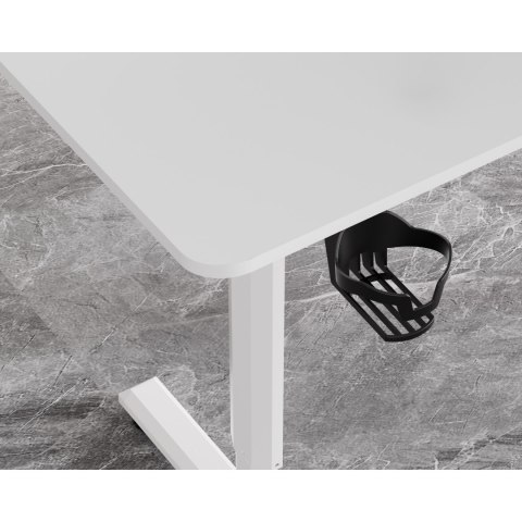 Biurko, elektycznie regulowany, 120X60 cm, 72-117 cm, HIGHLANDER WHITE, biały, ULTRADESK