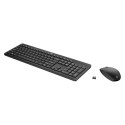 HP Wireless Keyboard & Mouse, zestaw klawiatura z myszą optyczną bezprzewodową, AAA, CZ/SK, multimedialny, USB-A Dongle rodzaj 2