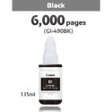 Canon oryginalny ink / tusz GI-490 Bk, black, 6000s, 135ml, 0663C001, Canon PIXMA G1400, G2400, G3400