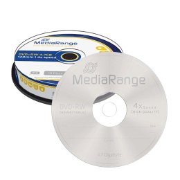 Mediarange DVD+RW, MR451, 10-pack, 4.7GB, 4x, 12cm, cake box, bez możliwości nadruku, do archiwizacji danych