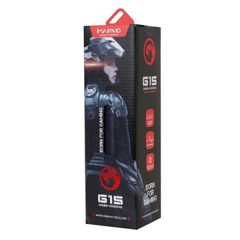 Podkładka pod mysz, G15, do gry, czarna, 35,2x25,2 cm, Marvo