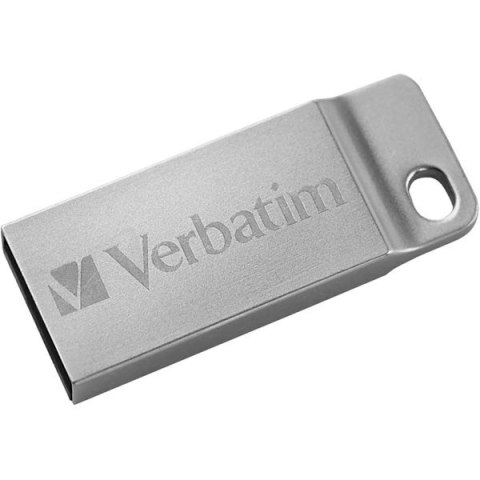 Verbatim USB flash disk, USB 2.0, 32GB, Metal Executive, Store N Go, srebrny, 98749, USB A, z oczkiem na brelok