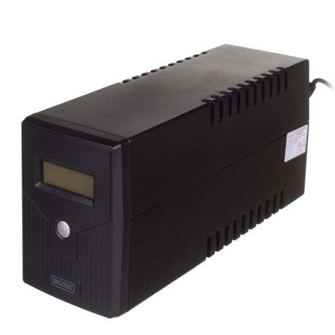 Zasilacz awaryjny UPS DIGITUS Line-Ineractive LCD, 600VA/360W, 1x12V/7Ah, AVR, 2x Schuko CEE 7/3, 2x RJ11, 1x USB 2.0 typ B