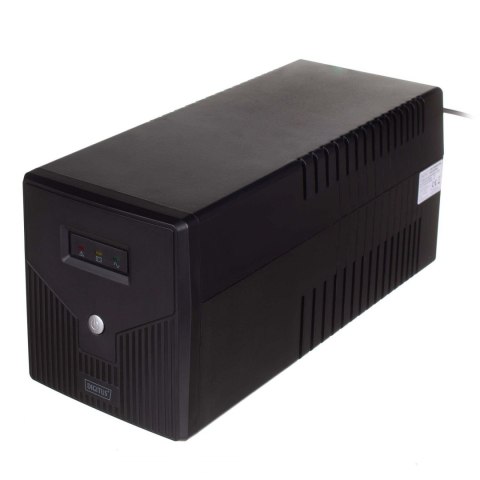 Zasilacz awaryjny UPS DIGITUS Line-Ineractive LED 1000VA/600W, 2x12V/7Ah, AVR, 4x Schuko CEE 7/3, 2x RJ11, 1x USB 2.0 typ B
