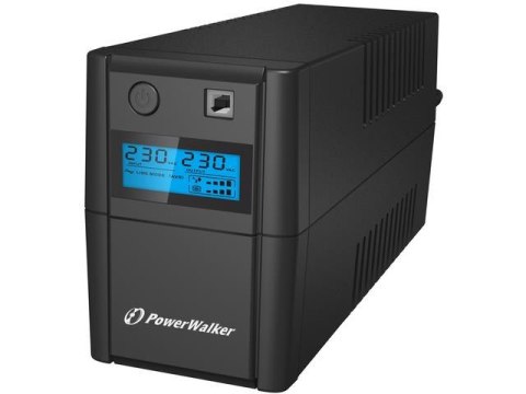 Zasilacz awaryjny UPS Power Walker Line-Interactive 850VA 2X 230V PL OUT, RJ11