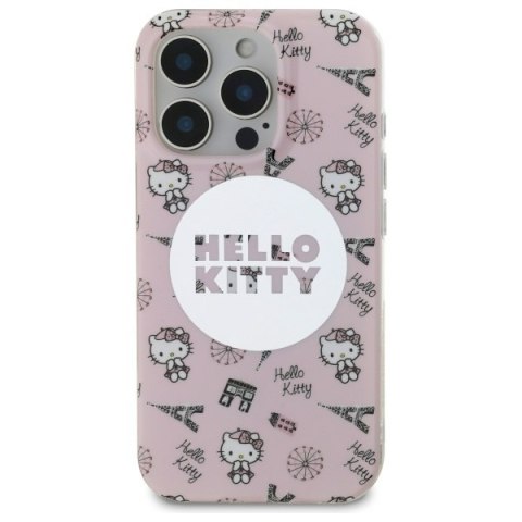Hello Kitty HKHMP16XHAOPP iPhone 16 Pro Max 6,9" różowy/pink hardcase IML All Over Paris Magsafe