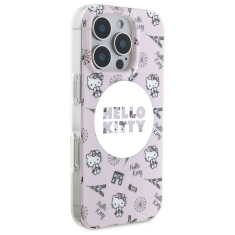 Hello Kitty HKHMP16XHAOPP iPhone 16 Pro Max 6,9" różowy/pink hardcase IML All Over Paris Magsafe