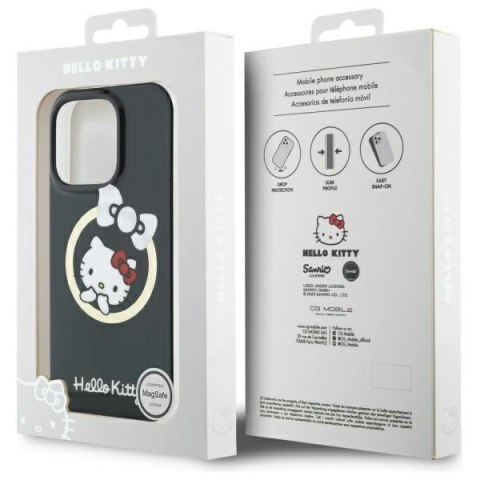 Hello Kitty HKHMP16XHFLBK iPhone 16 Pro Max 6,9" czarny/black hardcase IML Fun bow Magsafe