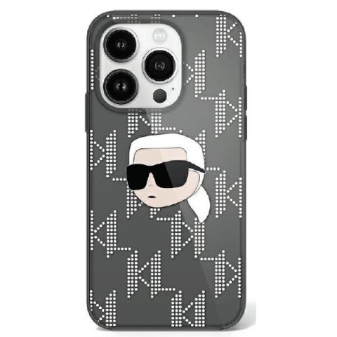 Karl Lagerfeld KLHCP16SHKLPKHK iPhone 16 6.1" czarny/black hardcase IML Karl Head Electroplated