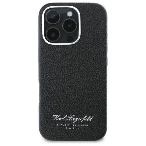 Karl Lagerfeld KLHCP16SPGWCMKHK iPhone 16 Pro 6,1" hardcase czarny/black hotel RSG