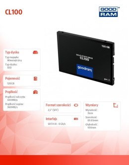 Dysk CL100 G3 120GB SATA3 2,5