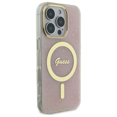 Guess GUHMP16XH4STP iPhone 16 Pro Max 6.9" różowy/pink hardcase IML 4G MagSafe
