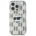 Karl Lagerfeld KLHCP16LHKLPCHT iPhone 16 Pro 6.3" przezroczysty/transparent hardcase IML Choupette Head Electroplated