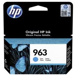 HP oryginalny ink / tusz 3JA23AE, HP 963, cyan, 700s, 10.77ml, HP Officejet Pro 9010, 9012, 9014, 9015, 9016, 9019/P