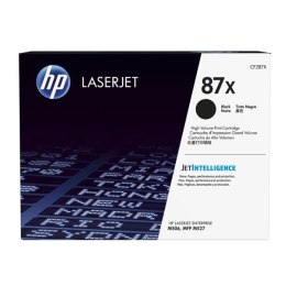 HP oryginalny toner CF287X, black, 18000s, HP 87X, high capacity, HP LJ Enterprise M506, HP LJ Pro MFP M527, M501n, 1230g, O